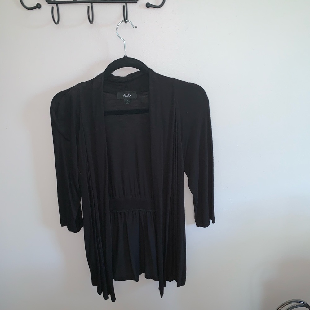 Black cardigan